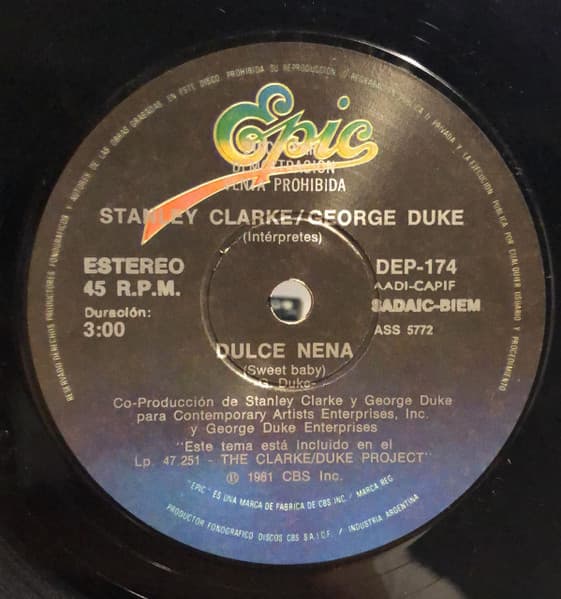 Stanley Clarke/George Duke — Dulce Nena = Sweet Baby
