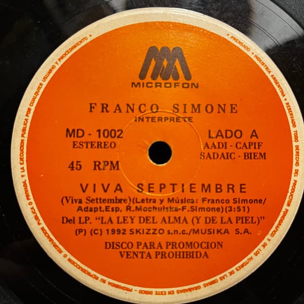 Franco Simone — Viva Septiembre