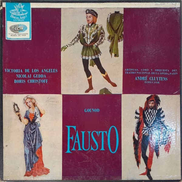 Gounod & Victoria De Los Angeles & Nicolai Gedda & Boris Christoff & André Cluytens — Fausto