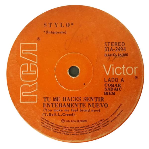 The Stylistics — Tu Me Haces Sentir Enteramente Nuevo (You Make Me Feel Brand New) / La Única Cosa En El Mundo (Only One Thing In The World)