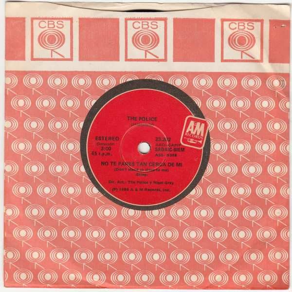 The Police — No Te Pares Tan Cerca De Mi = Don't Stand So Close To Me