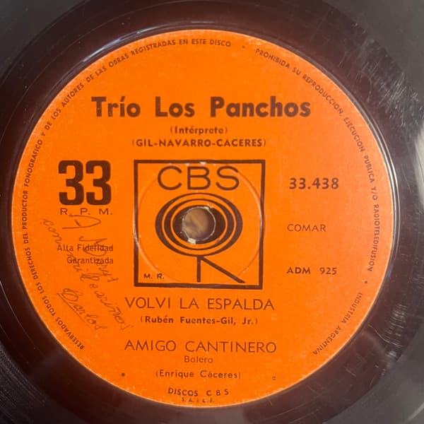 Trio Los Panchos — Volví La Espalda / Amigo Cantinero - En Tu Boda / Pídele A Dios