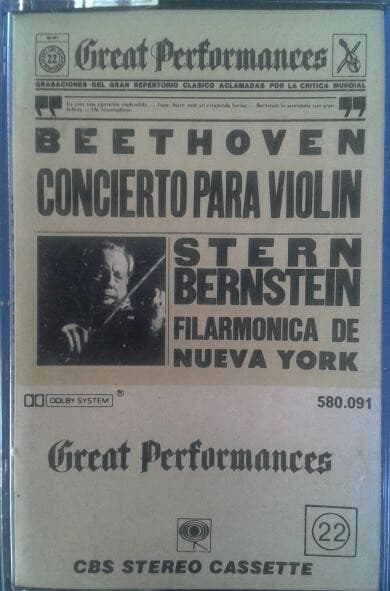 Beethoven & Stern & Bernstein & Filarmónica De Nueva York — Concierto Para Violín