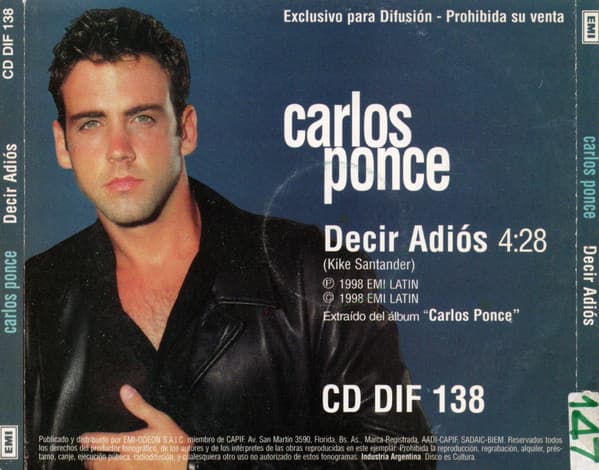 Carlos Ponce — Decir Adios