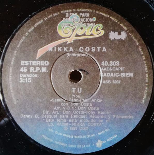 Nikka Costa — Tu = You / Es Tu Sueño = It's Your Dream