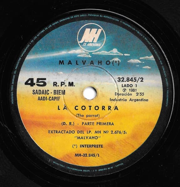 Malvaho — La Cotorra Parte 1 / La Cotorra Parte 2