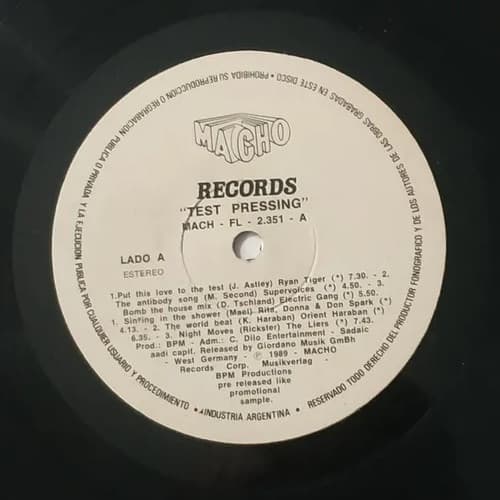 Various — Test Pressing
