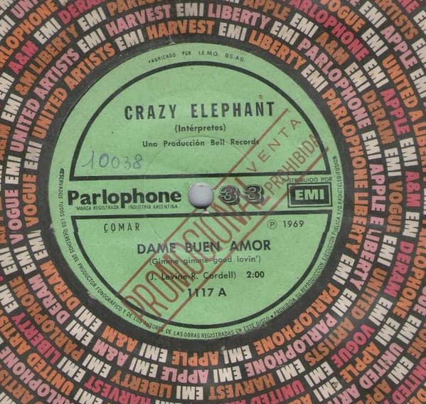 Crazy Elephant — Dame Buen Amor - Lo Oscuro De Mi Mente