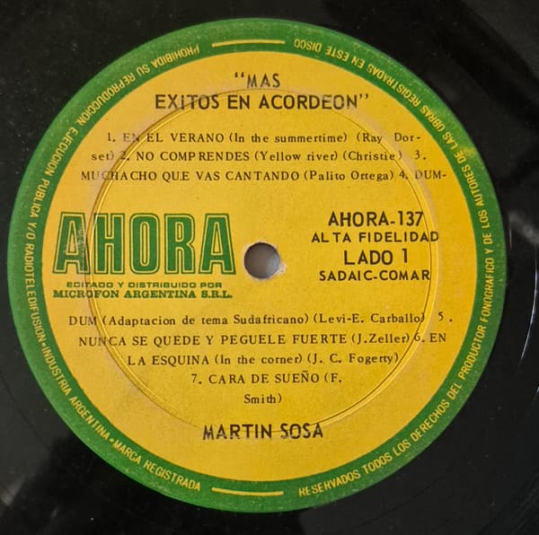 Martín Sosa — Mas Exitos En Acordeon