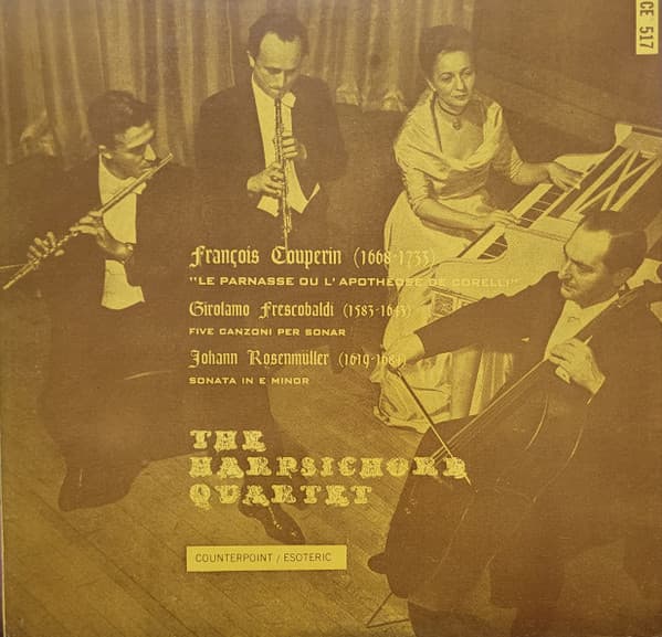 The Harpsichord Quartet & Sylvia Marlowe & Girolamo Frescobaldi & Johann Rosenmüller & François Couperin — The Harpsichord Quartet - Musica Barroca