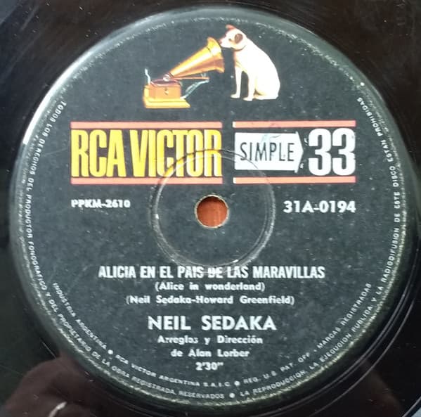 Neil Sedaka — Alicia En El Pais De Las Maravillas = Alice In Wonderland / Circulacion = Circulate