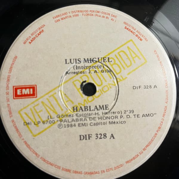 Luis Miguel — Hablame