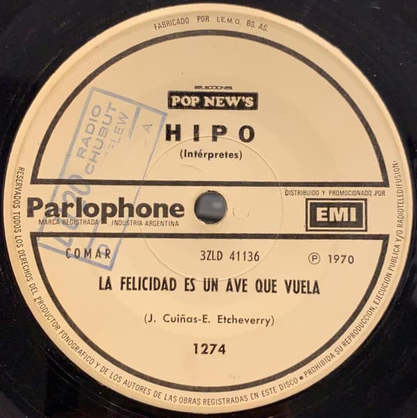 Hipo — La Felicidad Es Un Ave Que Vuela / Tonto, Tonto