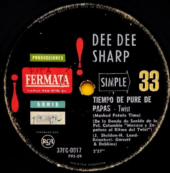 Dee Dee Sharp — Tiempo De Pure De Papas / Twisteando Lento