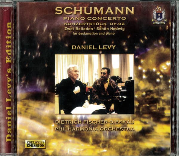 Schumann & Daniel Levy & Dietrich Fischer-Dieskau & Philharmonia Orchestra — Piano Concerto - Konzertstuck, Op. 92 - Zwei Balladen - Schon Hedwig