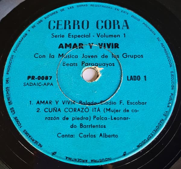 Various & Carlos Alberto — Amar Y Vivir Con La Musica Joven De Los Grupos Beats Paraguayos