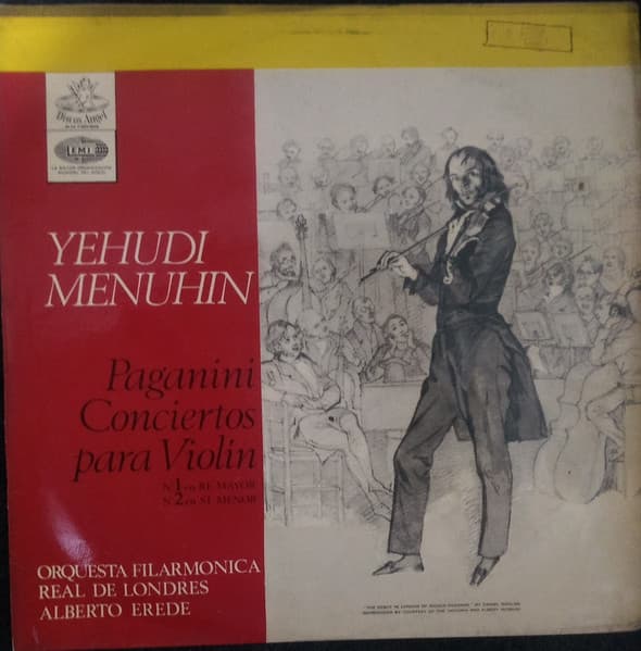 Paganini & Yehudi Menuhin & Royal Philharmonic Orchestra & Alberto Erede — Conciertos Para Violin Nº 1 En Re Mayor Nº 2 En Si Menor