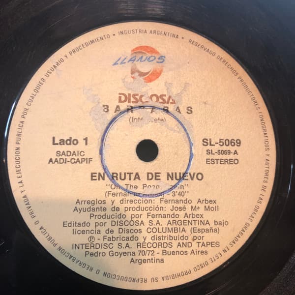 Barrabas — En Ruta De Nuevo = On The Road Again