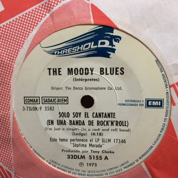 The Moody Blues — Solo Soy El Cantante En Una Banda De Rock And Roll - Para Mi Dama