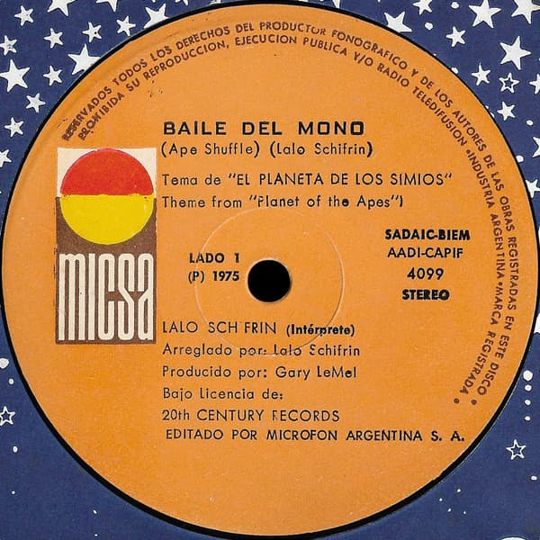 Lalo Schifrin — Baile Del Mono / Huir Del Mañana