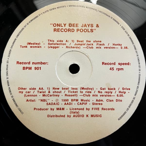 NBL — Only Dee Jays & Record Pools