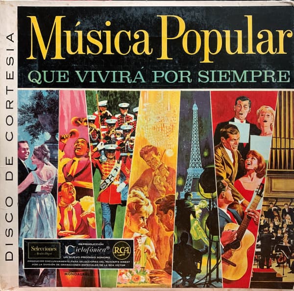 Various — Música Popular Que Vivirá Por Siempre - Disco De Cortesía