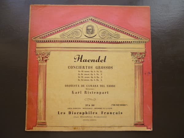 Haendel & Orquesta De Cámara Del Sarre & Karl Ristenpart — Conciertos Grossos