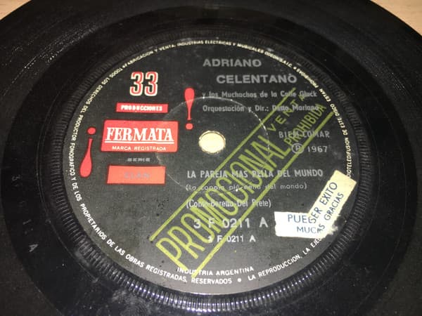 Adriano Celentano & Los Muchachos De La Calle Gluck — La Pareja Mas Bella Del Mundo