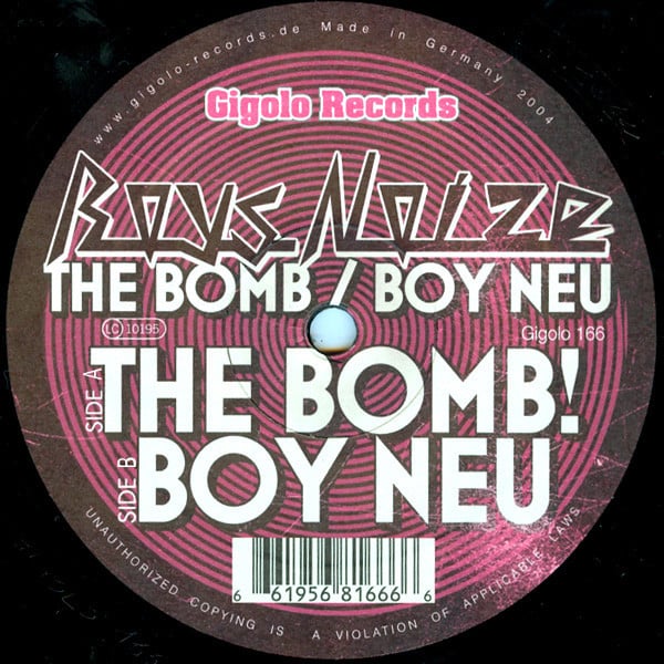 Boys Noize – The Bomb / Boy Neu