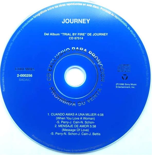 Journey — Cuando Amas A Una Mujer / Mensaje De Amor