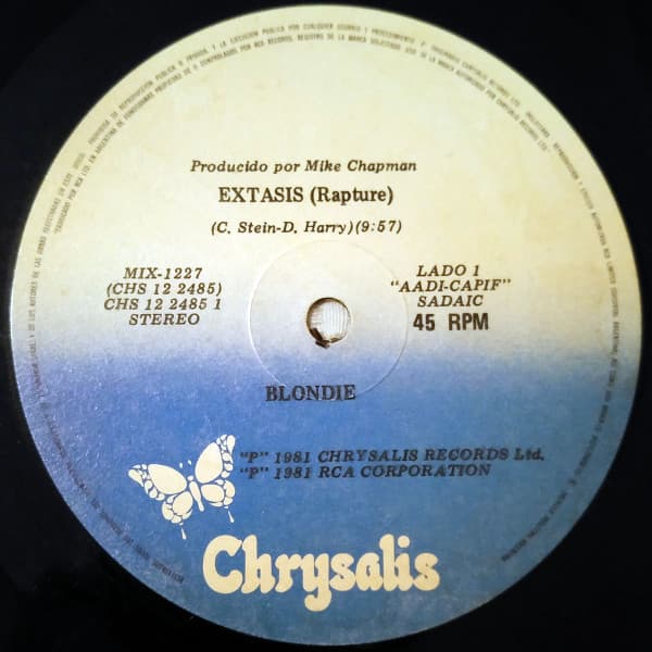 Blondie — Extasis = Rapture