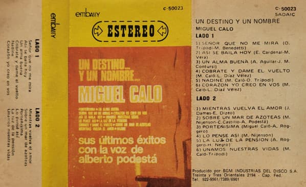 Miguel Caló Y Su Orquesta Típica — Un Destino... Y Un Nombre...