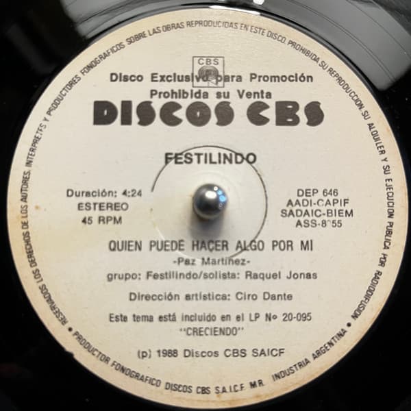 Festilindo — Quién Puede Hacer Algo Por Mi / Es Parecido A Jesús