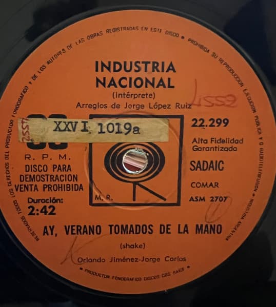 Industria Nacional — Ay, Verano Tomados De La Mano / Magdalena