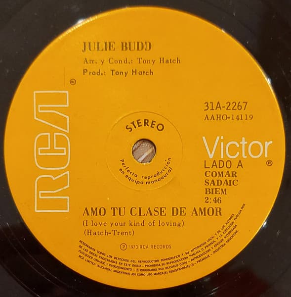 Julie Budd — Amo Tu Clase De Amor / No Me Quites Tu Amor
