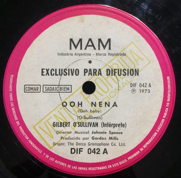 Gilbert O'Sullivan — Ooh Nena Buena Compañia