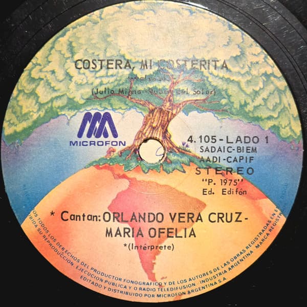 Orlando Vera Cruz & Maria Ofelia — Costera, Mi Costerita / Otra Vez Embrujao