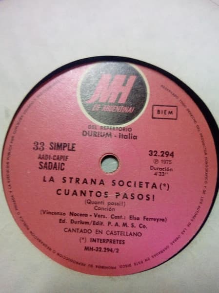 La Strana Società — Hay Un Sol Brillando / Fai Tornare Il Sole