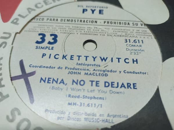 Pickettywitch — Nena, No Te Dejare = Baby I Won't Let You Down