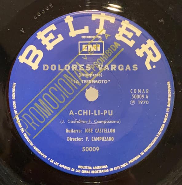 Dolores Vargas "La Terremoto" — A-Chi-Li-Pu