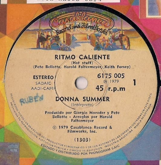 Donna Summer — Ritmo Caliente = Hot Stuff