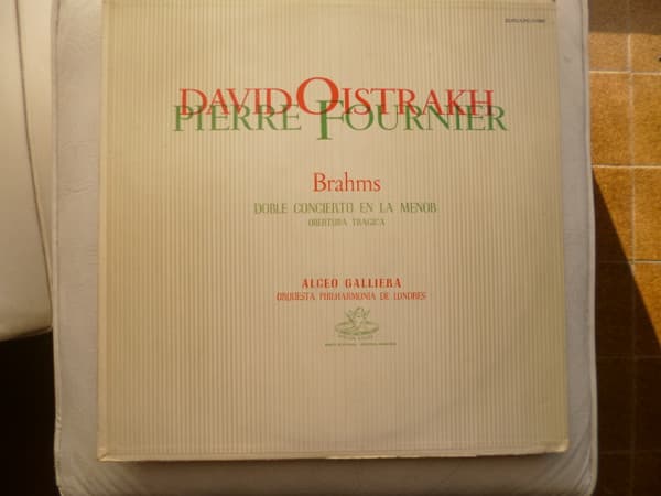 Brahms & Orquesta Philharmonia De Londres & Pierre Fournier & David Oistrach & Alceo Galliera — Doble Concierto En La Menor / Obertura Trágica