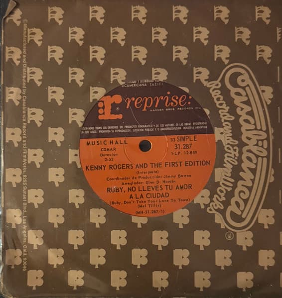 Kenny Rogers & The First Edition — Ruby No Lleves Tu Amor A La Ciudad