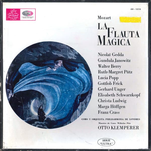 Mozart & Otto Klemperer & Coro & Orquesta Philharmonia De Londres — La Flauta Magica