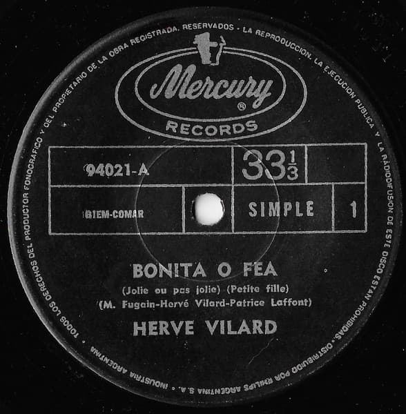 Hervé Vilard — Bonita O Fea