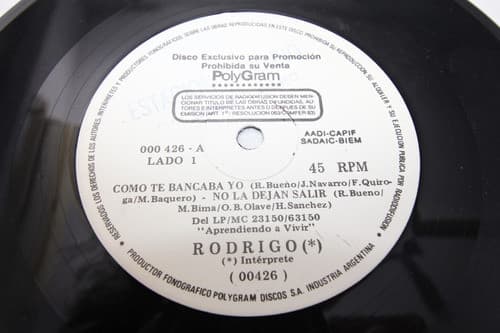 Rodrigo — Como Te Bancaba Yo - No la Dejan Salir / La Niña de Los Ojos Tristes