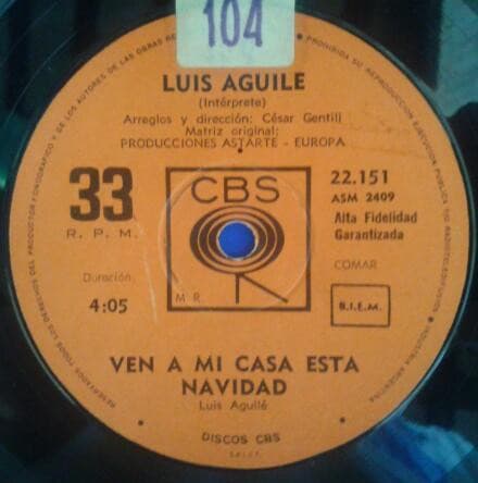 Luis Aguilé — Ven A Mi Casa Esta Navidad / Yo Soy Un Poeta