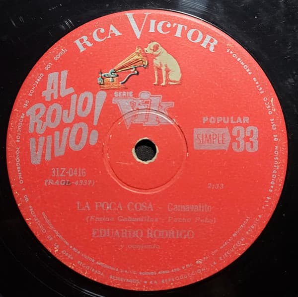 Eduardo Rodrigo — La Poca Cosa / La Pena Feliz