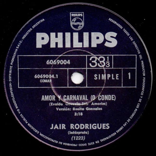Jair Rodrigues — Amor Y Carnaval (O Conde)