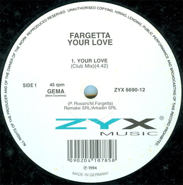 Fargetta – Your Love